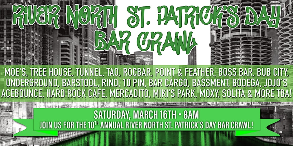 River North St. Patrick’s Day Bar Crawl